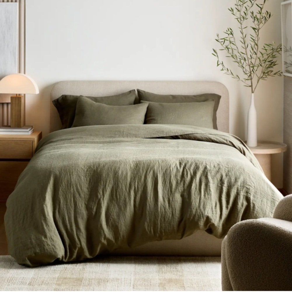 Quince European Linen Duvet Cover - Picture 3 of 4